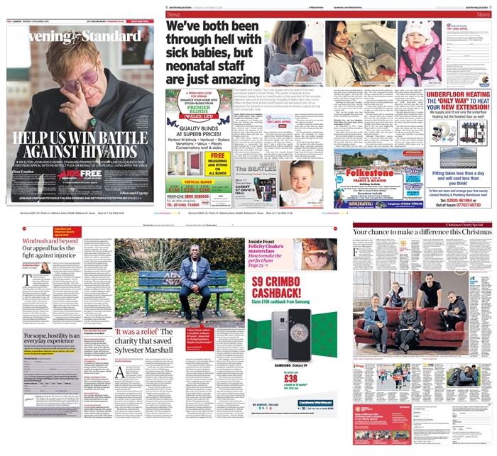 Charity appeals - montage 2