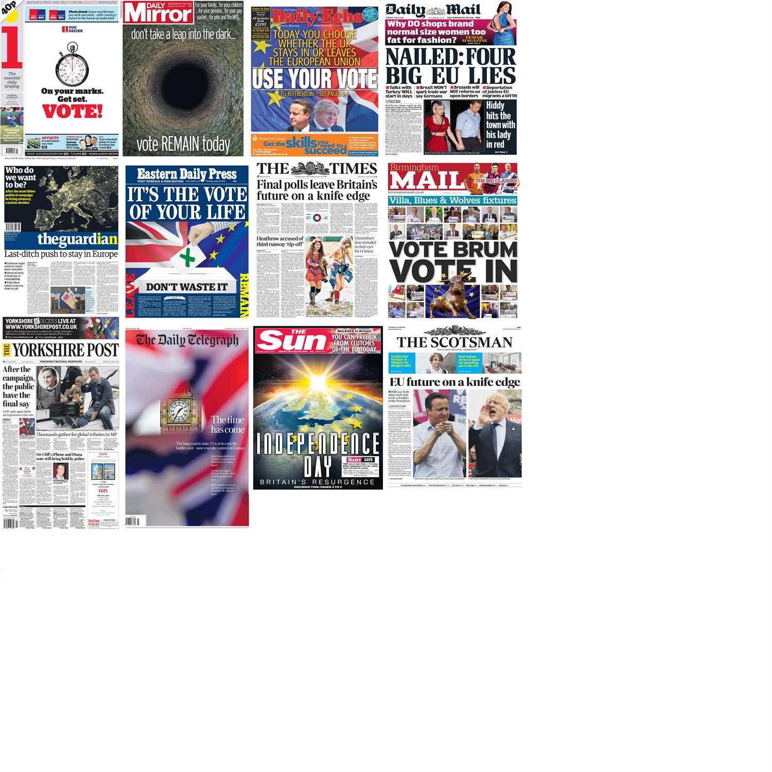 EU referendum fronts montagesmaller EU referendum fronts montagesmaller