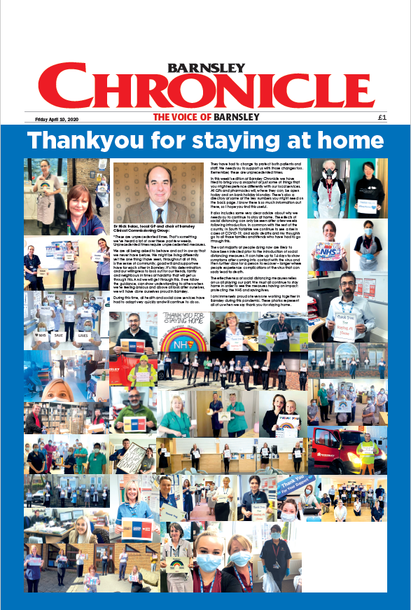 Barnsley Chronicle April Barnsley Chronicle April